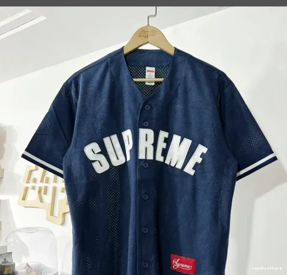 24SS short sleeved BASEBALL baseball suede MESH mesh JERSEY ULTRASUDE 0513